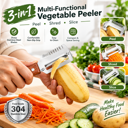 3 in 1 Multi-Functional Vegetable Peeler