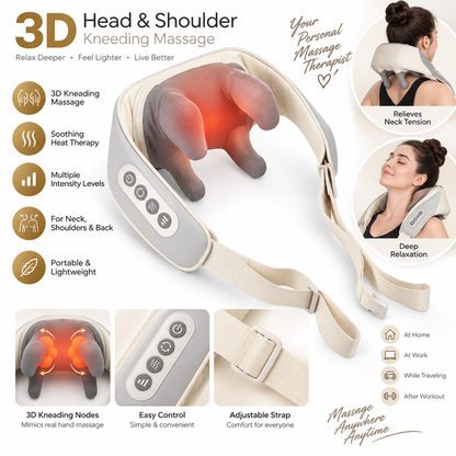 3d head and shoulder Kneeding Massage